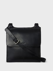 Osprey London Large The Narissa Leather Black Crossbody Bag - Image 1 of 6