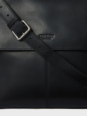Osprey London Large The Narissa Leather Black Crossbody Bag - Image 6 of 6