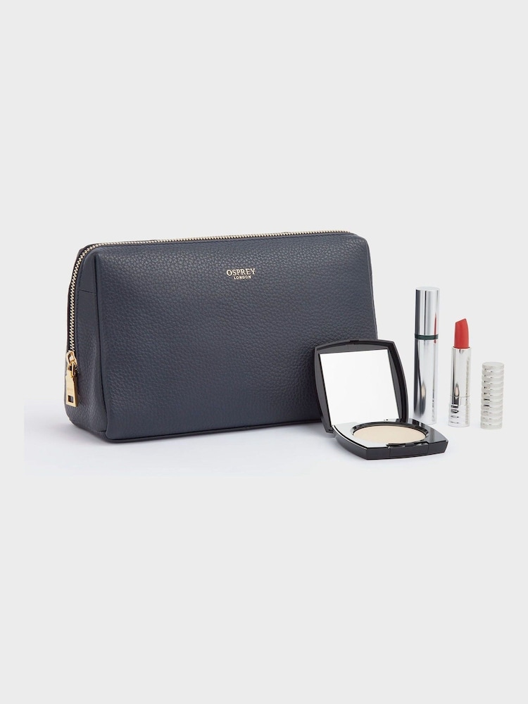 Blå - Osprey London The Adaline Leather Washbag - Bild 1 av 4