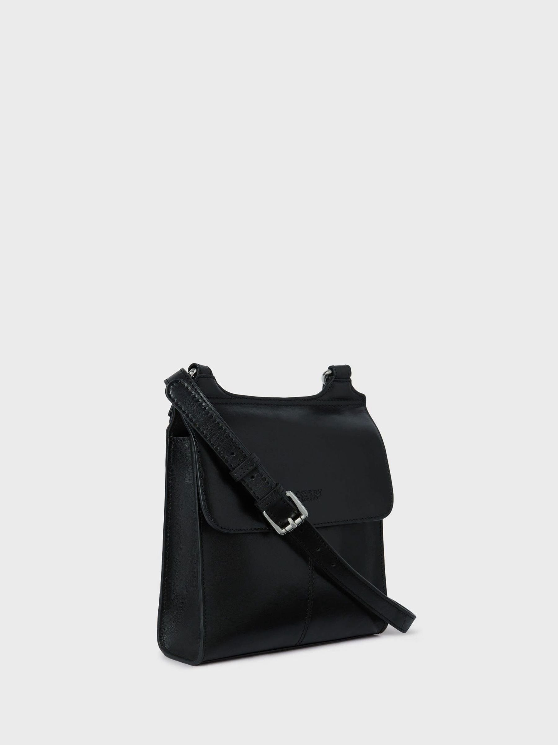 Buy Osprey London Black The Narissa Leather Cross-Body Bag from