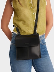 Osprey London The Narissa Leather Black Cross-Body Bag - Image 5 of 6