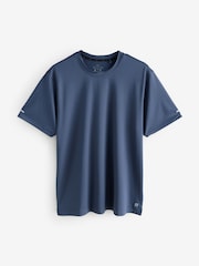 Black/Navy Blue/Khaki Green - Active Gym and Training Textured T-Shirt 3 Pack - Изображение 2 из 15