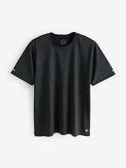 Black/Navy Blue/Khaki Green - Active Gym and Training Textured T-Shirt 3 Pack - Изображение 4 из 15
