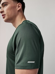Black/Navy Blue/Khaki Green - Active Gym and Training Textured T-Shirt 3 Pack - Изображение 7 из 15