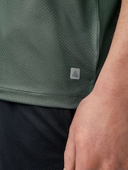 Black/Navy Blue/Khaki Green - Active Gym and Training Textured T-Shirt 3 Pack - Изображение 8 из 15