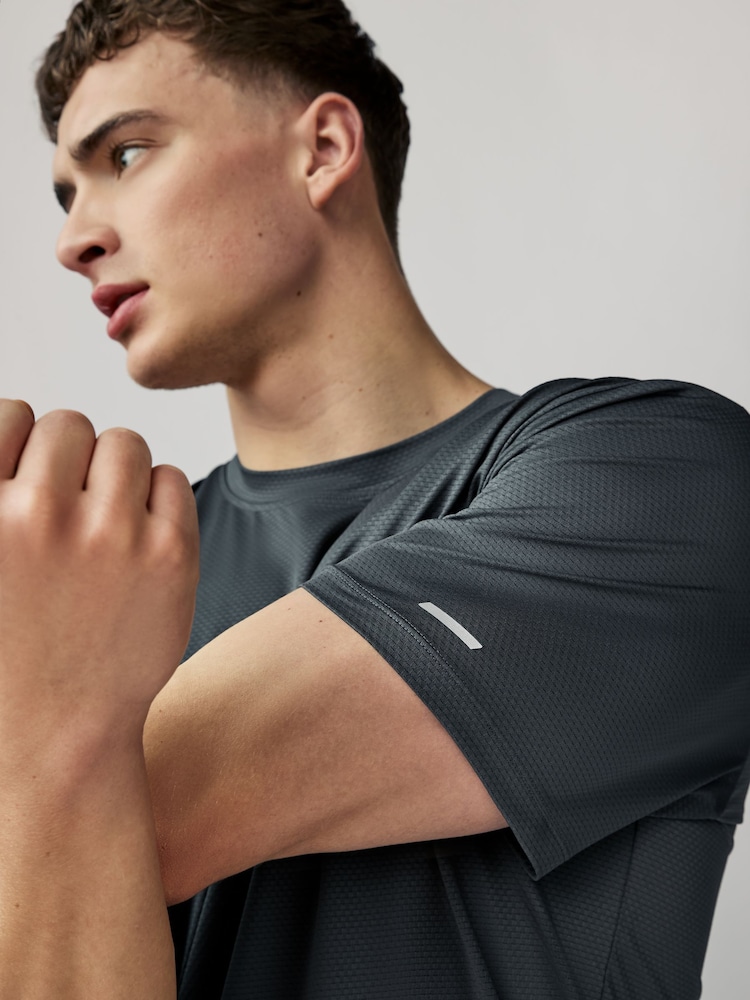 Leisteen/blauwgroen/grijs - Active Gym and Training Textured T-Shirt 3 Pack - Image 11 of 15