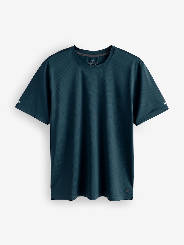 Leisteen/blauwgroen/grijs - Active Gym and Training Textured T-Shirt 3 Pack - Image 3 of 15
