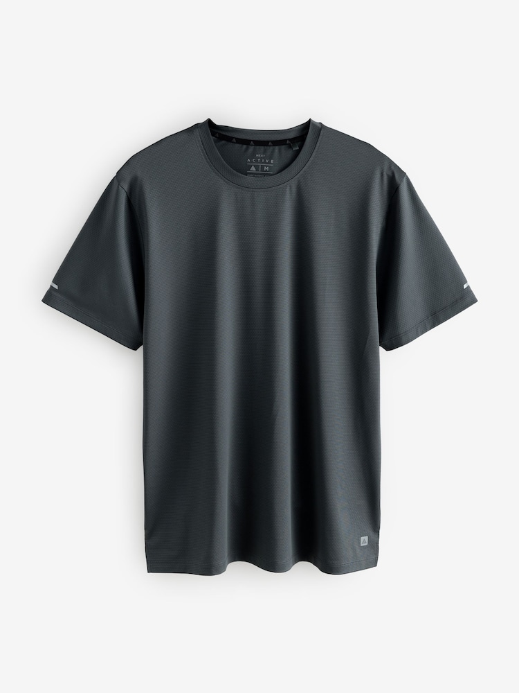 Leisteen/blauwgroen/grijs - Active Gym and Training Textured T-Shirt 3 Pack - Image 4 of 15