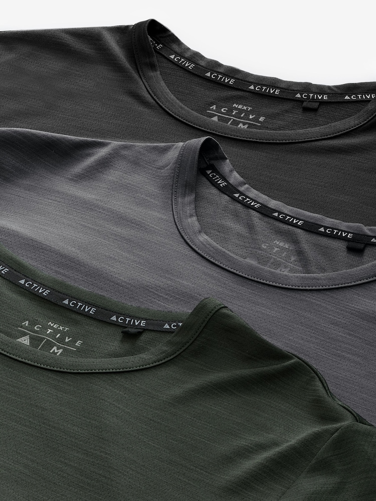 Vert kaki/Gris ardoise/Noir - Active Gym Training T-Shirt - Image 14 of 15