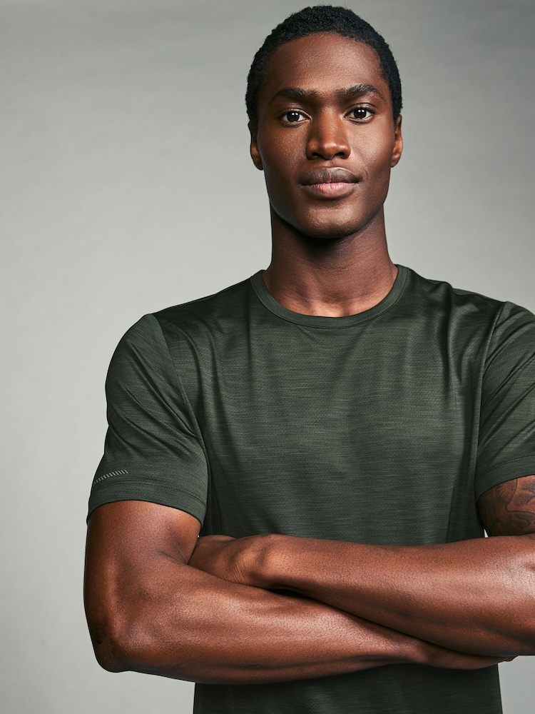 Vert kaki/Gris ardoise/Noir - Active Gym Training T-Shirt - Image 7 of 15