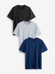 Black/Blue/Ice Grey Active Gym Training T-Shirt - Image 1 of 15