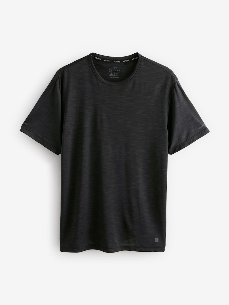 Black/Blue/Ice Grey Active Gym Training T-Shirt - Image 2 of 15