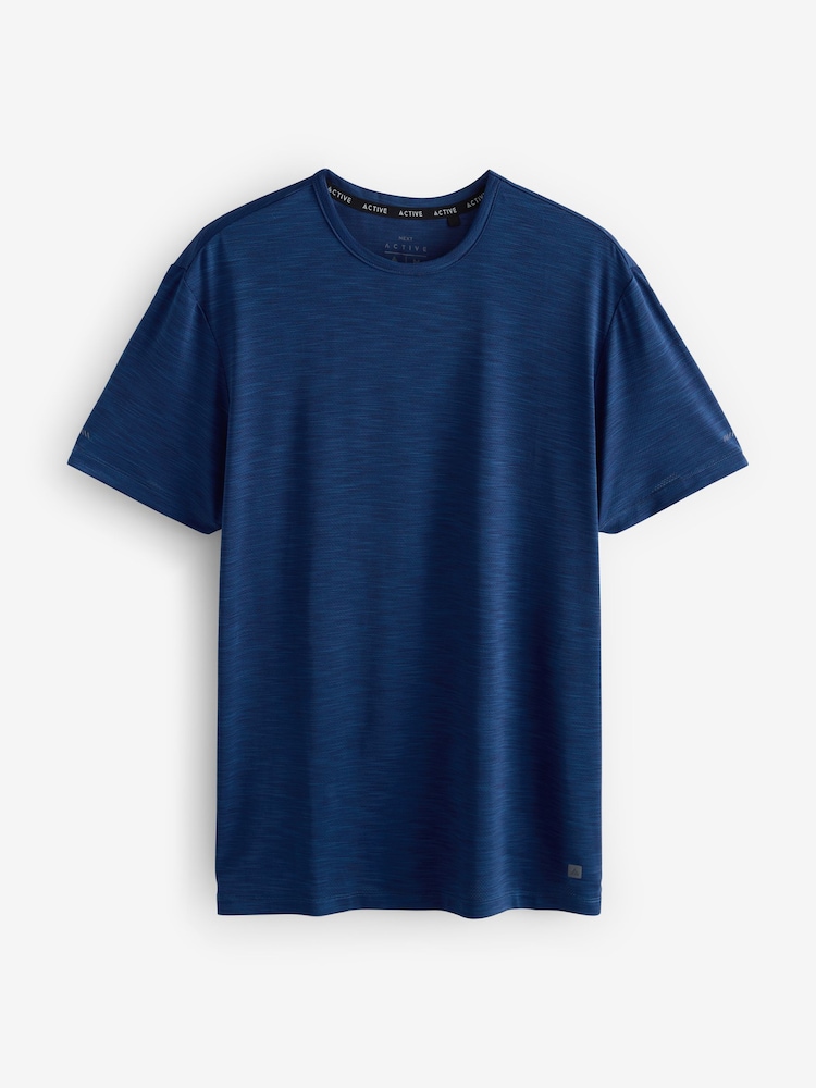 Black/Blue/Ice Grey Active Gym Training T-Shirt - Image 3 of 15