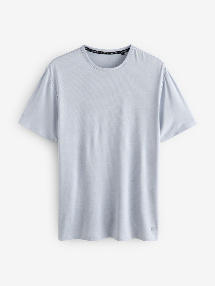 Black/Blue/Ice Grey Active Gym Training T-Shirt - Image 4 of 15