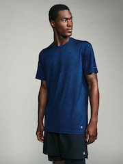 Black/Blue/Ice Grey Active Gym Training T-Shirt - Image 9 of 15