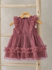 Mamas & Papas Pink Tulle Frill Dress - Image 1 of 3