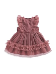 Mamas & Papas Pink Tulle Frill Dress - Image 2 of 3