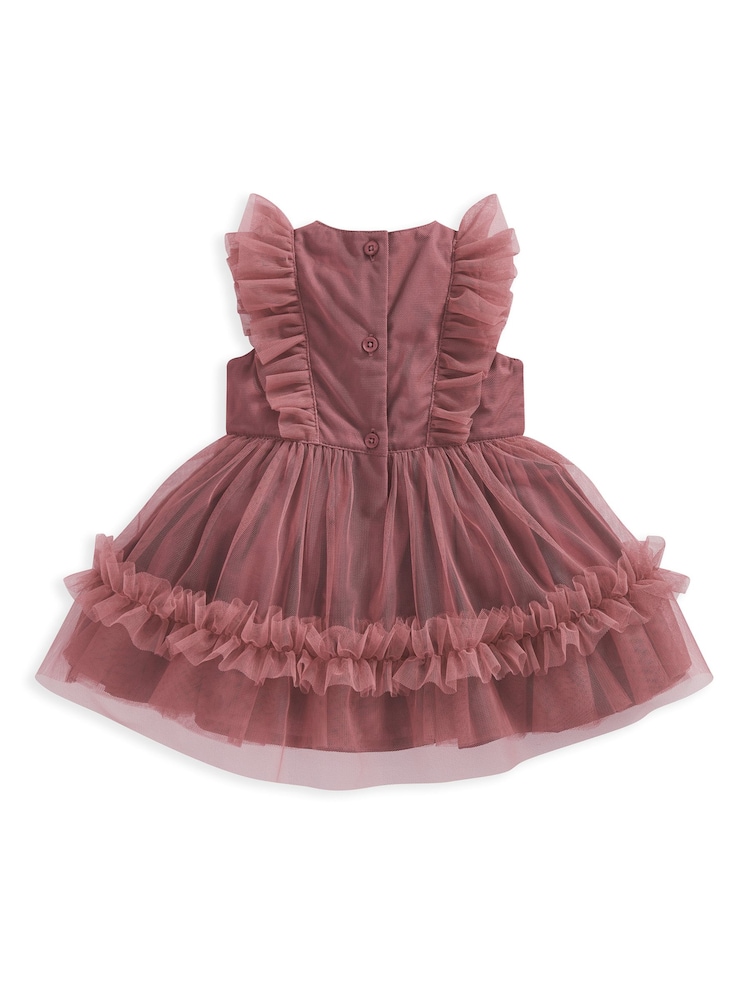 Mamas & Papas Pink Tulle Frill Dress - Image 3 of 3