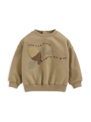 Mamas & Papas Acorn Placement Brown Sweatshirt - Image 2 of 3
