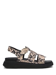 FitFlop Cream Gen-FF Snake Fisherman Sandals - Image 4 of 7