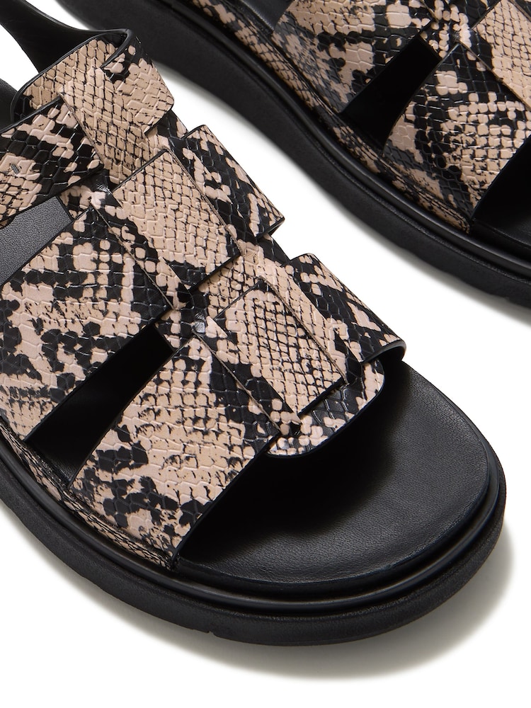 FitFlop Cream Gen-FF Snake Fisherman Sandals - Image 7 of 7