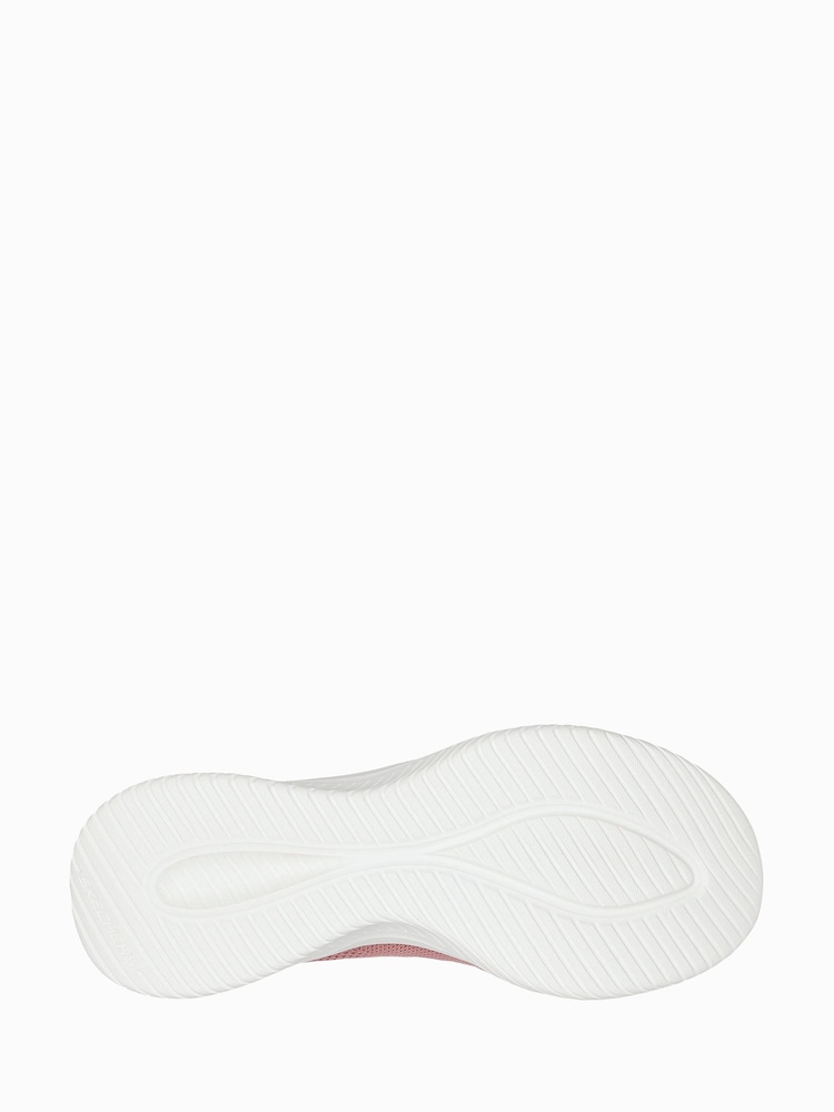 Skechers Pink Wide Fit Slipins Ultra Flex 3.0 Brilliant Path Trainers - Image 5 of 5