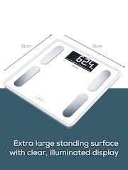 Beurer White Signature Line Body Analysis Bathroom Scale BF400 - Image 4 of 5
