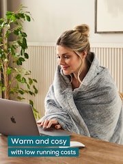 Beurer Grey Nordic Heated Throw Green Planet HD75 - Image 3 of 6