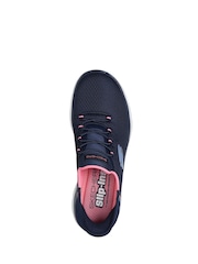 Skechers Blue Wide Fit Slip-ins Summits Diamond Dream Trainers - Image 4 of 5