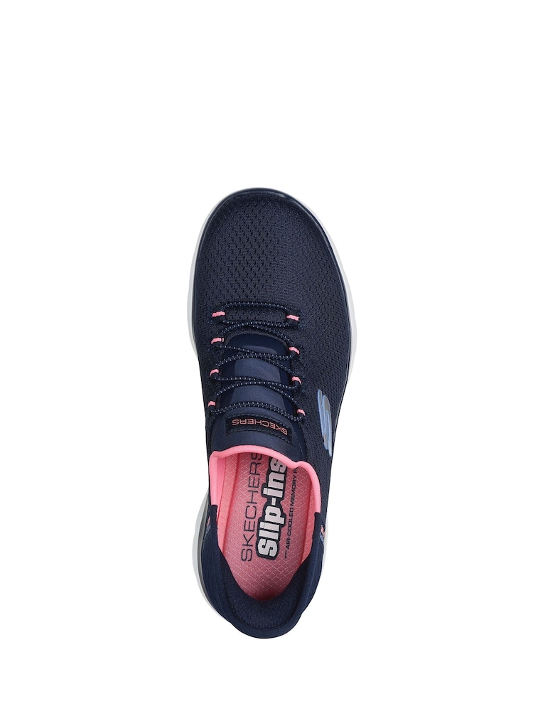 Blauw - Skechers - Summits Diamond Dream - Instappers met wijde pasvorm - Image 4 of 5