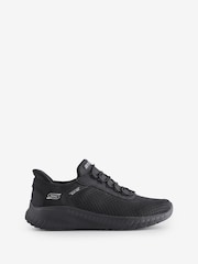 Skechers Black Wide Fit Slip-Ins: BOBS Sport Squad Chaos Trainers - Image 1 of 6