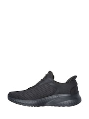 Skechers Black Wide Fit Slip-Ins: BOBS Sport Squad Chaos Trainers - Image 3 of 6
