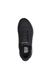 Skechers Black Wide Fit Slip-Ins: BOBS Sport Squad Chaos Trainers - Image 5 of 6