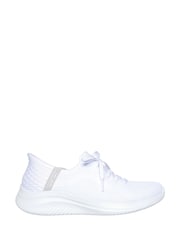 Blanco - Skechers Wide Fit Slipins Ultra Flex 3.0 Brilliant Path Trainers - Imagen 1 de 1