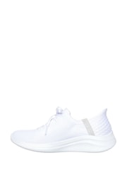 Skechers White Wide Fit Slipins Ultra Flex 3.0 Brilliant Path Trainers - Image 4 of 5