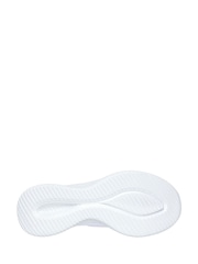 Skechers White Wide Fit Slipins Ultra Flex 3.0 Brilliant Path Trainers - Image 5 of 5