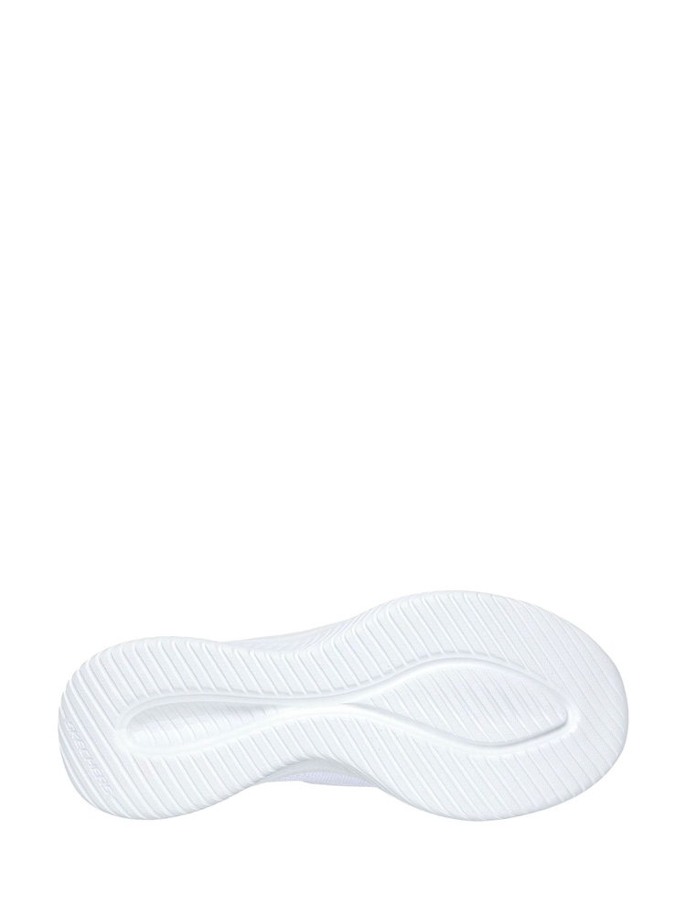 Skechers White Wide Fit Slipins Ultra Flex 3.0 Brilliant Path Trainers - Image 5 of 5
