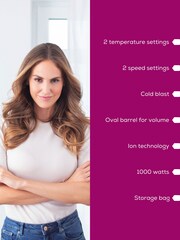 Beurer Blue 2 in 1 Volumising Hair Dryer Brush HC45 - Image 2 of 5