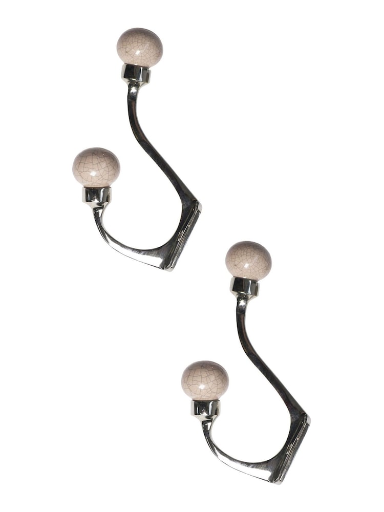 Laura Ashley Pale Slate Bertie Double Hooks - Image 2 of 3