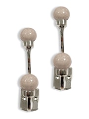 Laura Ashley Pale Slate Bertie Double Hooks - Image 3 of 3