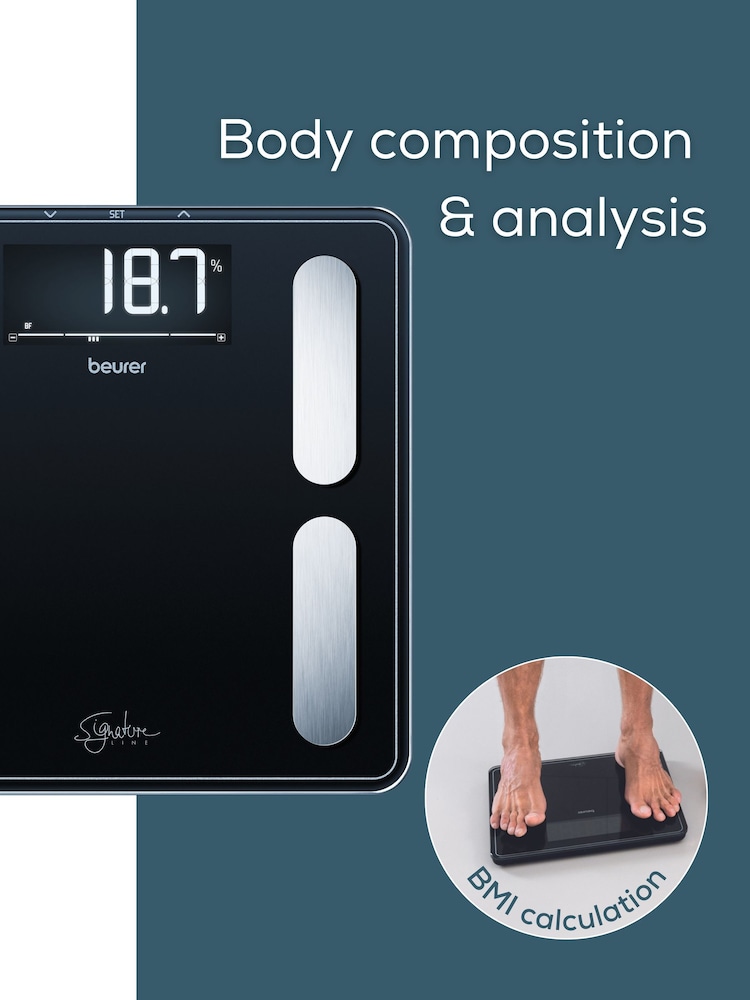Beurer Black Signature Line Body Analysis Bathroom Scale BF400 - Image 2 of 5