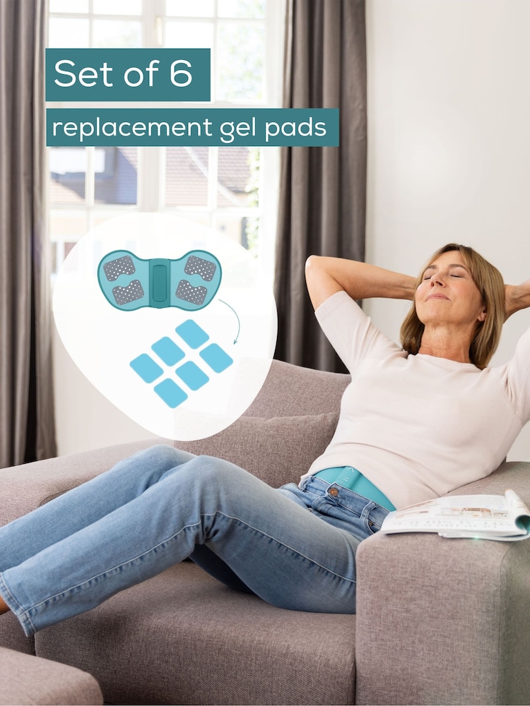 Beurer Blue Menstrual Relax TENS Pad EM55 Replacement Gel Pads - Image 3 of 3 Beurer Blue Menstrual Relax TENS Pad EM55 Replacement Gel Pads - Image 3 of 3