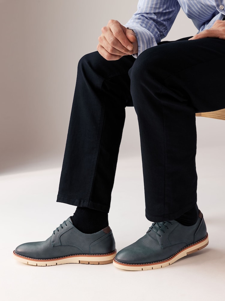 Navy Blue Sports Wedges Shoes - Image 2 of 6