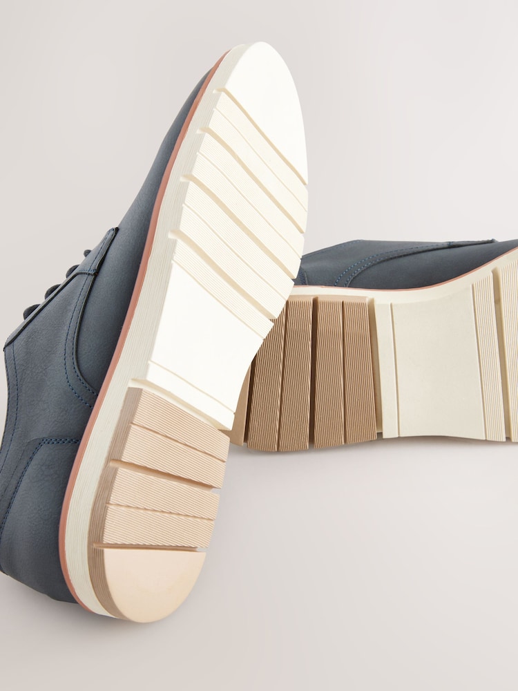 Navy Blue Sports Wedges Shoes - Image 6 of 6