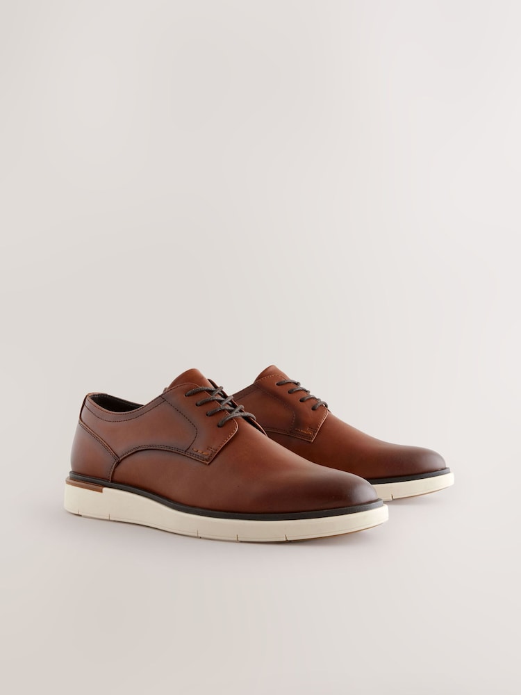 Tan Brown Sports Wedge Shoes - Image 1 of 6