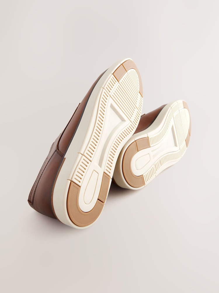 Tan Brown Sports Wedge Shoes - Image 6 of 6