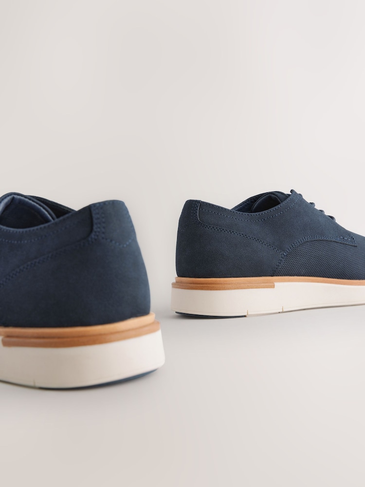 Navy Sports Wedge Shoes - Image 4 of 5