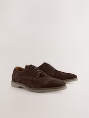 Brown Smart Casual Derby Shoes - Image 1 of 6