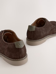 Brown Smart Casual Derby Shoes - Image 3 of 6