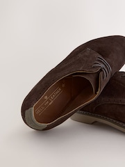 Brown Smart Casual Derby Shoes - Image 4 of 6